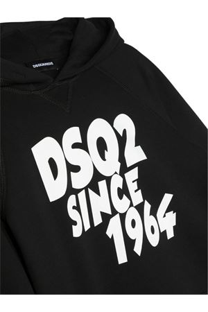 Black cotton hoodie DSQUARED KIDS | DQ1954D003GDQ900